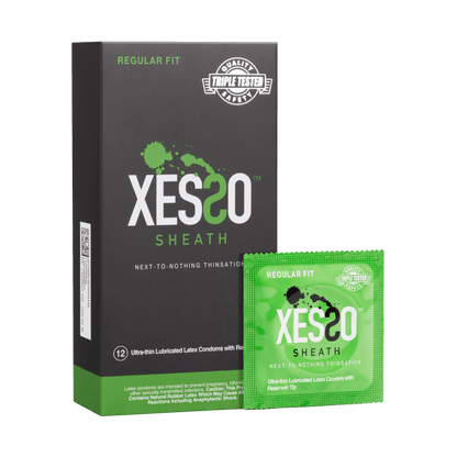 XESSO Lube & More Condoms XESSO Sheath Ultra-thin Lubricated Latex Condoms with Reservoir Tip