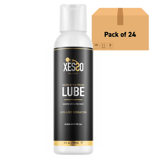 XESSO Lube & More Waterbased Lube XESSO Water Based Creamy Lube, 4 fl. oz., Pack of 24, Totaling 96 fl. oz. Case-pack