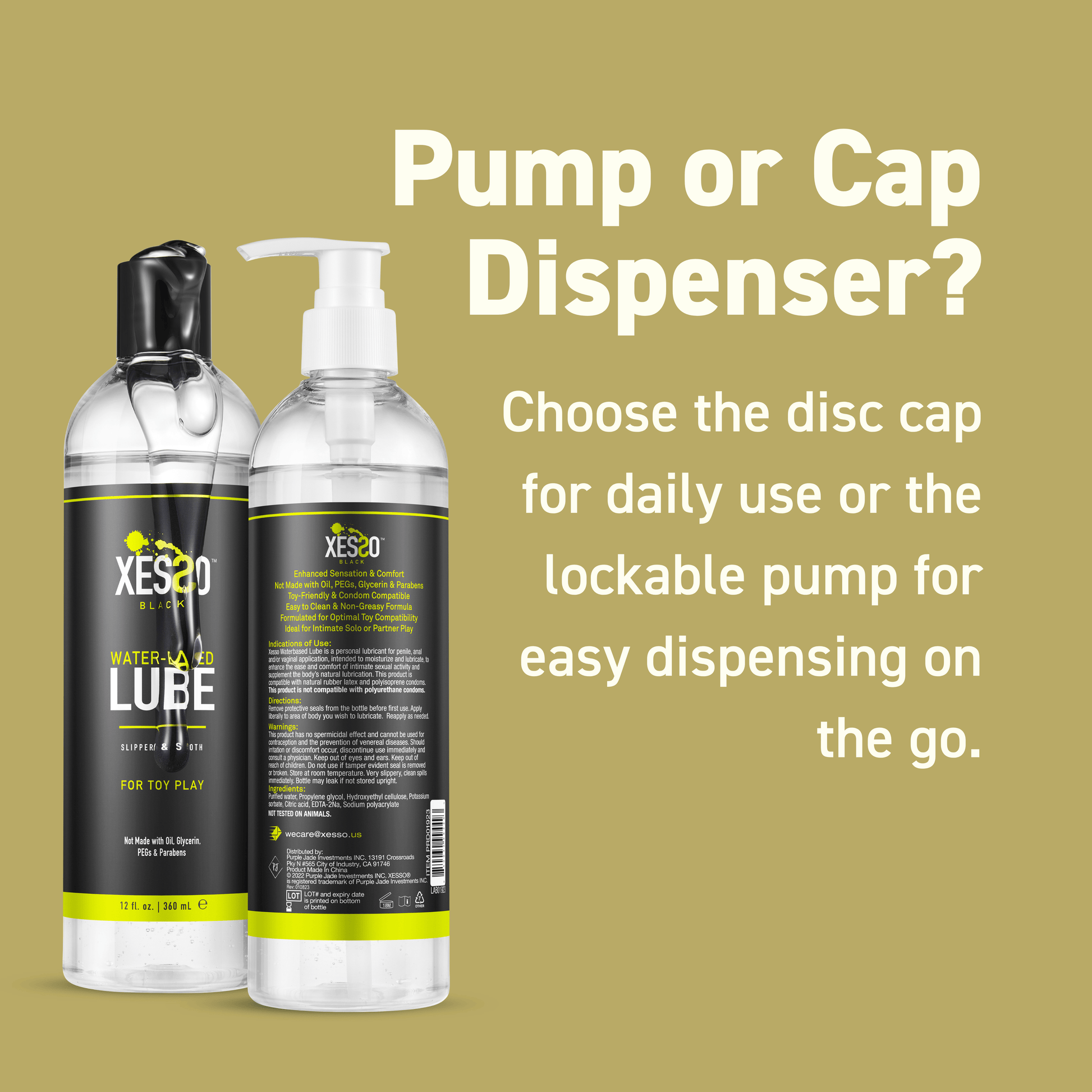 XESSO Lube & More Waterbased Lube XESSO Water-based Lube for Toy Play 12 fl. oz.